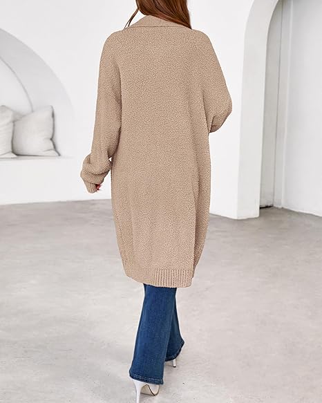 Long Cardigans for Women Fall 2025 Long Sleeve Sweaters Open Front Oversized Casual Knit Outwear Winter Coats